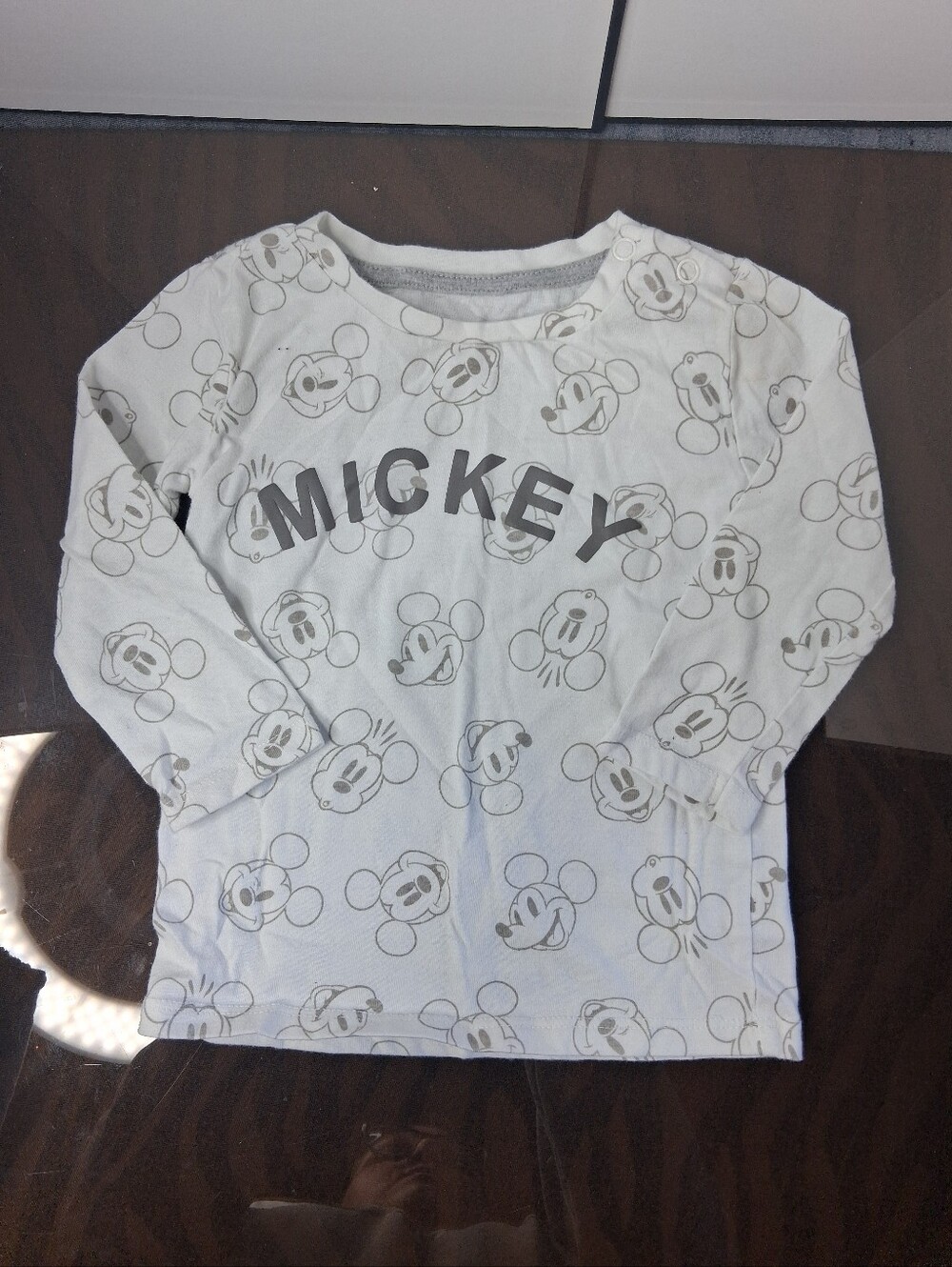 Disney Grey Plaid Sherpa Vest & Mickey Jogger 3pc Set - Picture 3 of 14
